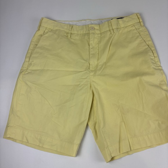 Polo Ralph Lauren Chino Shorts Mens Size 31 Yellow Stretch Classic Fit 9" inseam - Picture 1 of 9